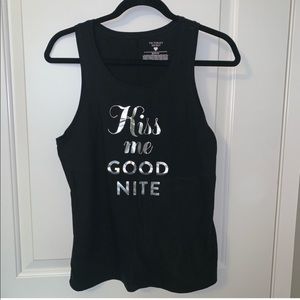 NEW Victoria’s Secret Black Kiss Me Goodnight Tank